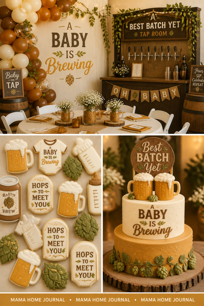 A Baby Is Brewing (Beer Coffee Theme)