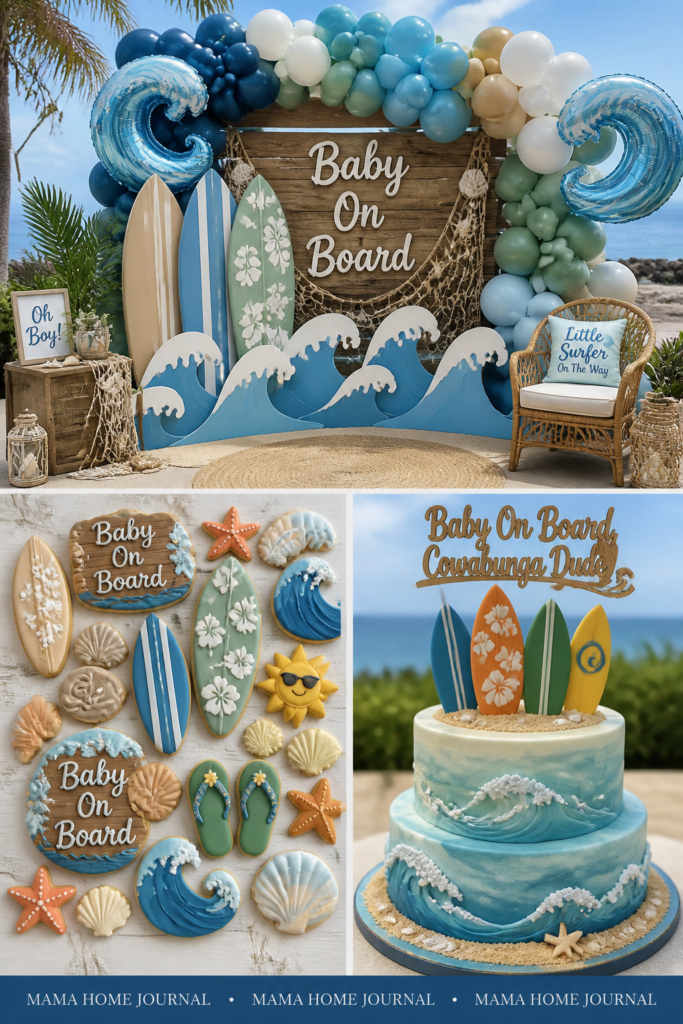 Baby On Board (Surf Beach Theme)