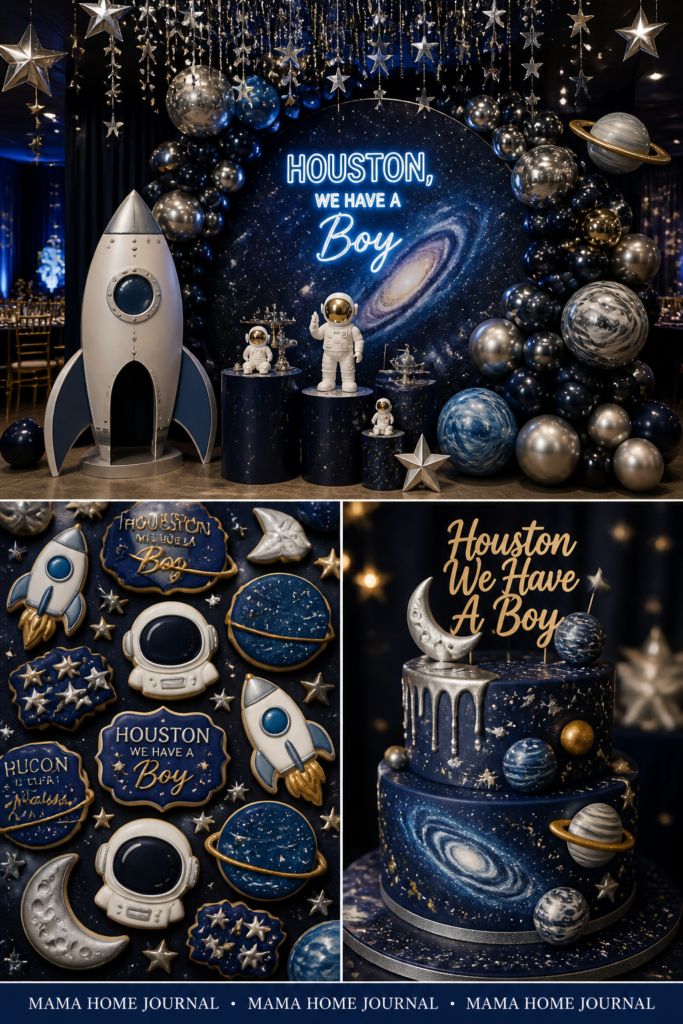 Houston, We Have A Boy (Space Theme)