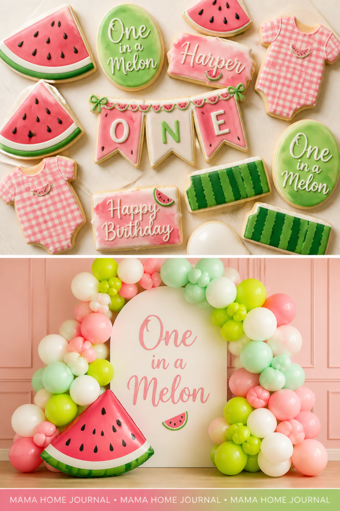 One In A Melon (Watermelon Theme for Girls)