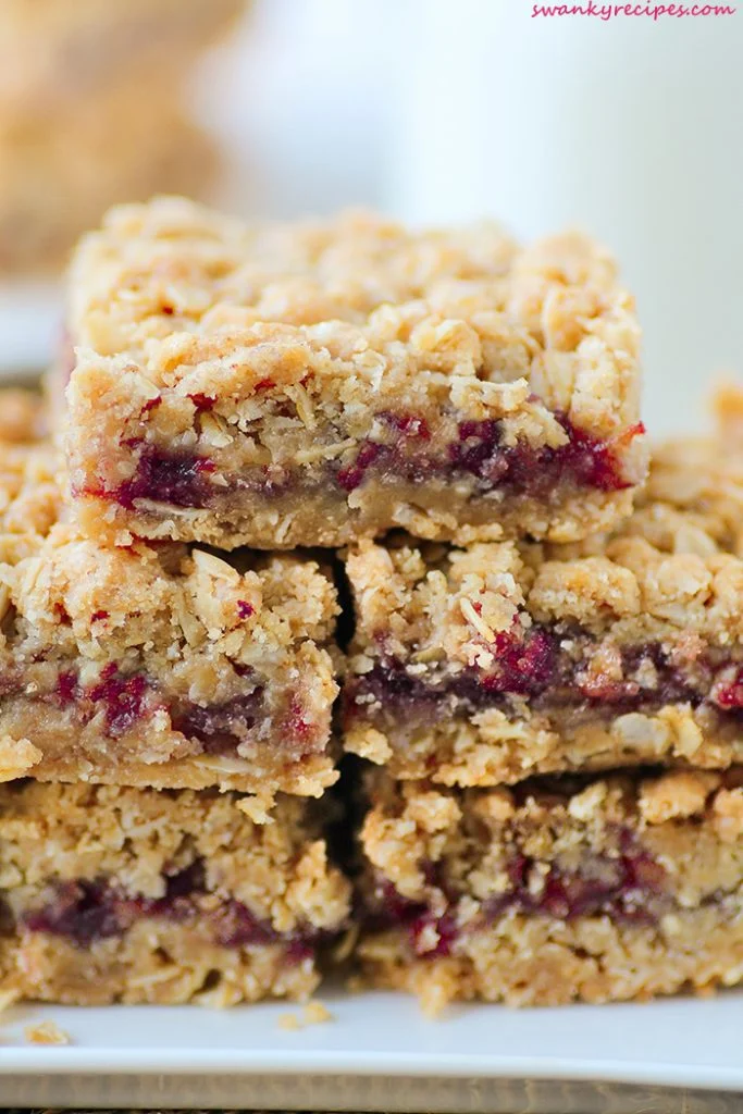 Strawberry Oatmeal Jam Bars