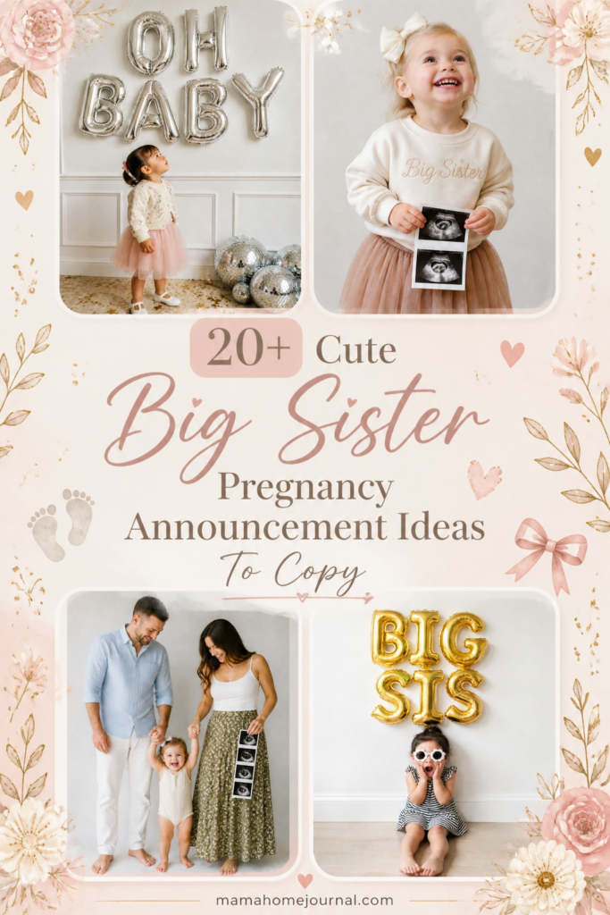 Cute Big Sister Pregnancy Announcement Ideas
