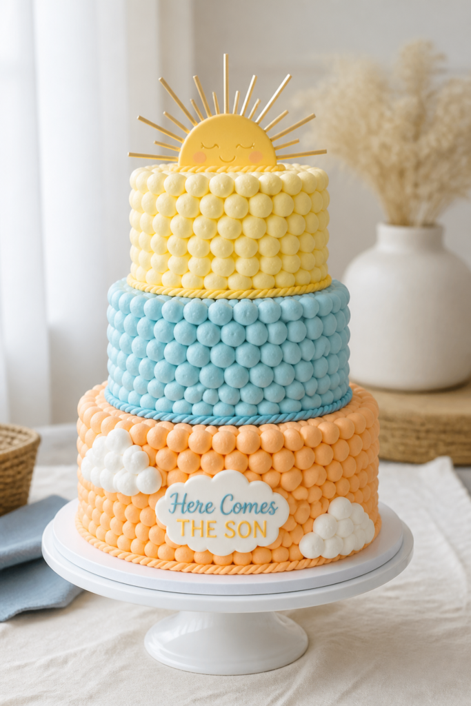 Faux Balloon Textured Cake