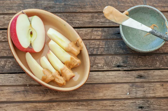 Nut Butter with Apple Slices