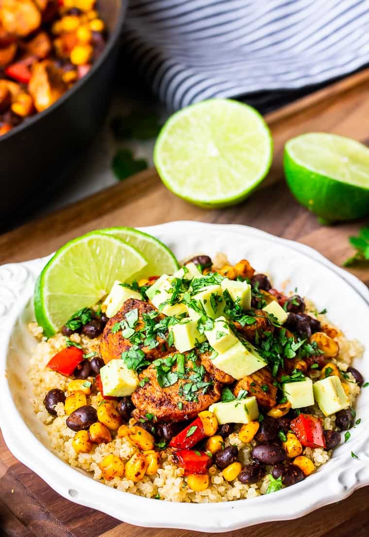 One Pan Southwest Chicken and Quinoa