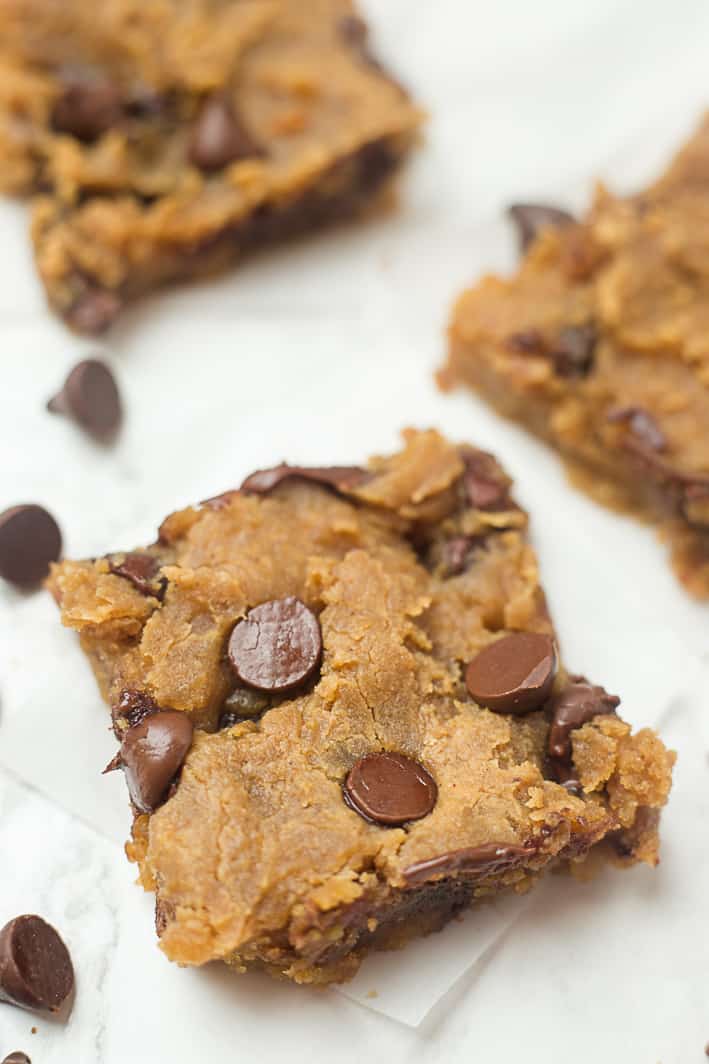Peanut Butter Chickpea Blondies