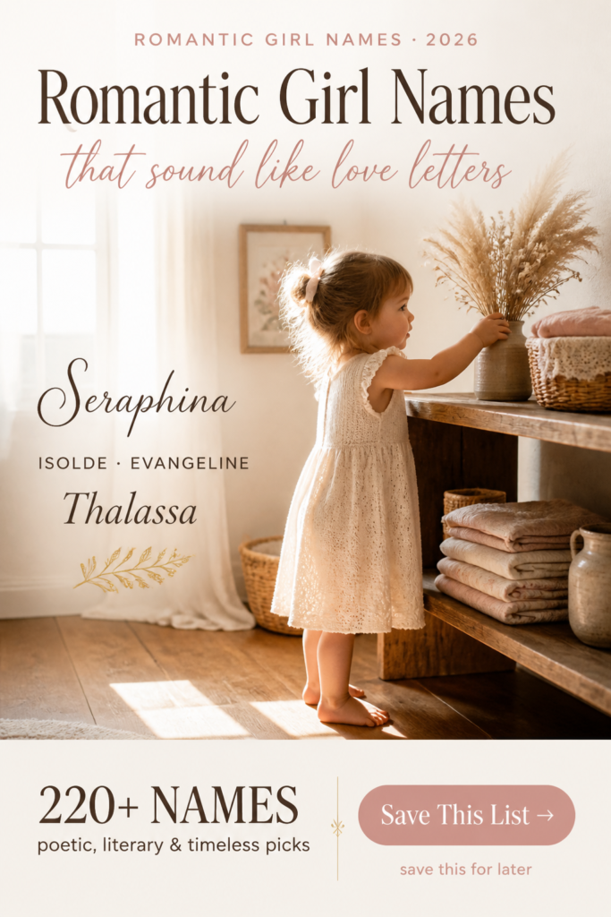 Beautiful Romantic Baby Girl Names
