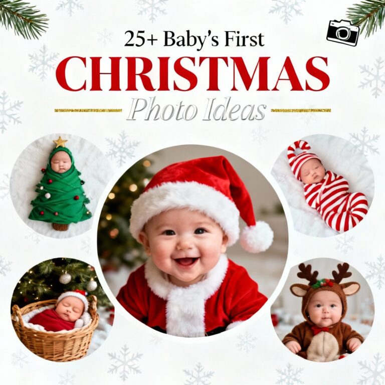 25+ BABY'S FIRST CHRISTMAS PHOTO IDEAS Featured Image