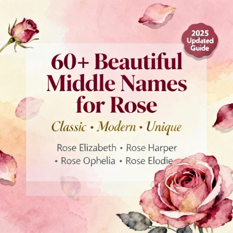 60+ Really Pretty Middle Names for Rose (+Names Like Rose) Featured Image