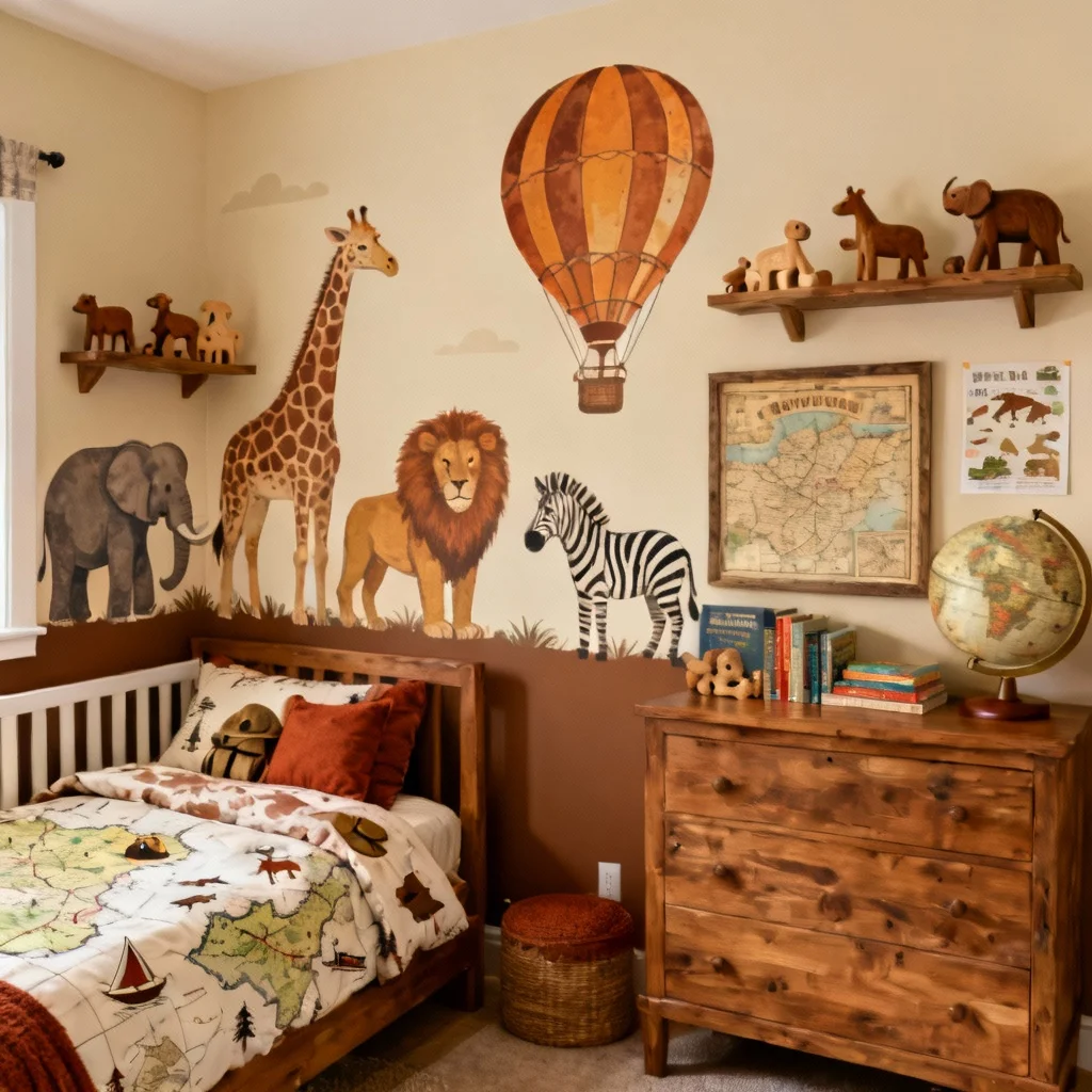 Adventurous Ambiance Explorer's Paradise Nursery Room Ideas for Boys