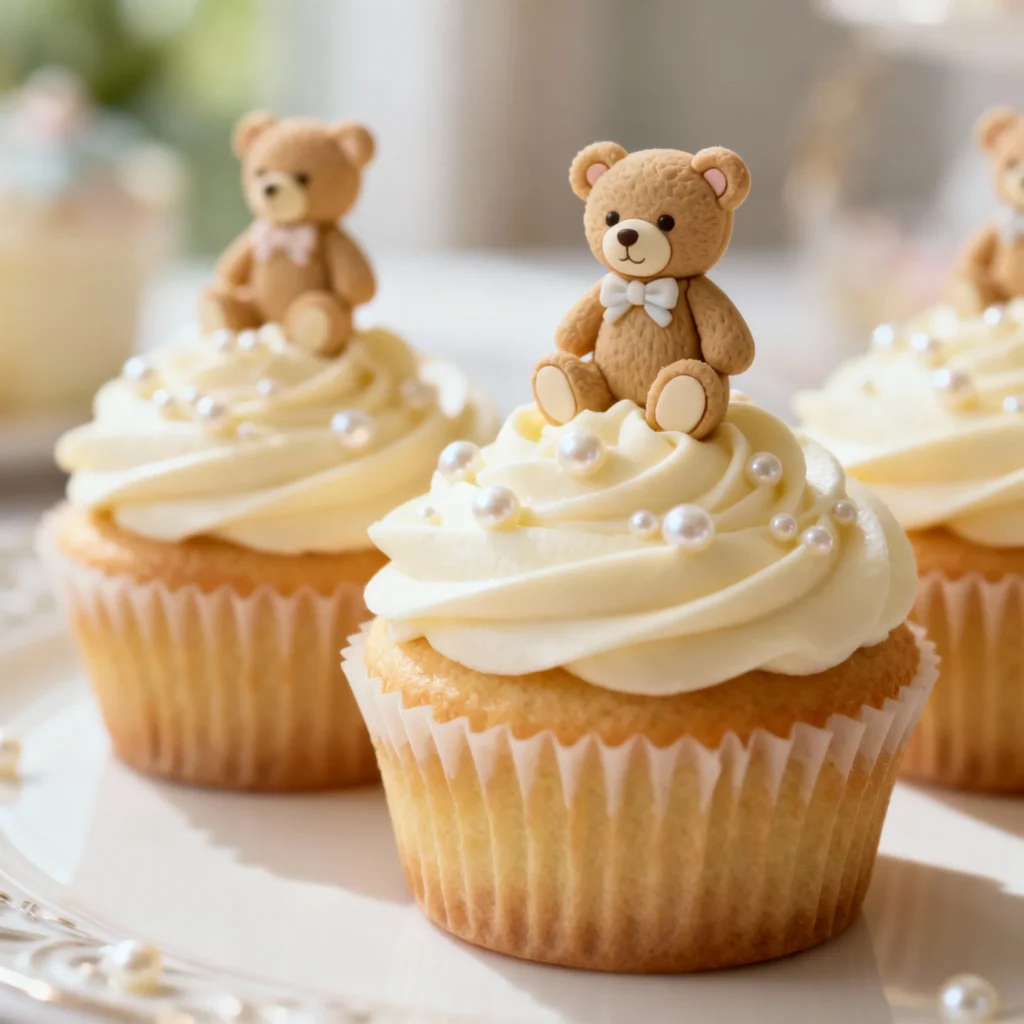 Bear-Topped Cupcakes (Pearl)