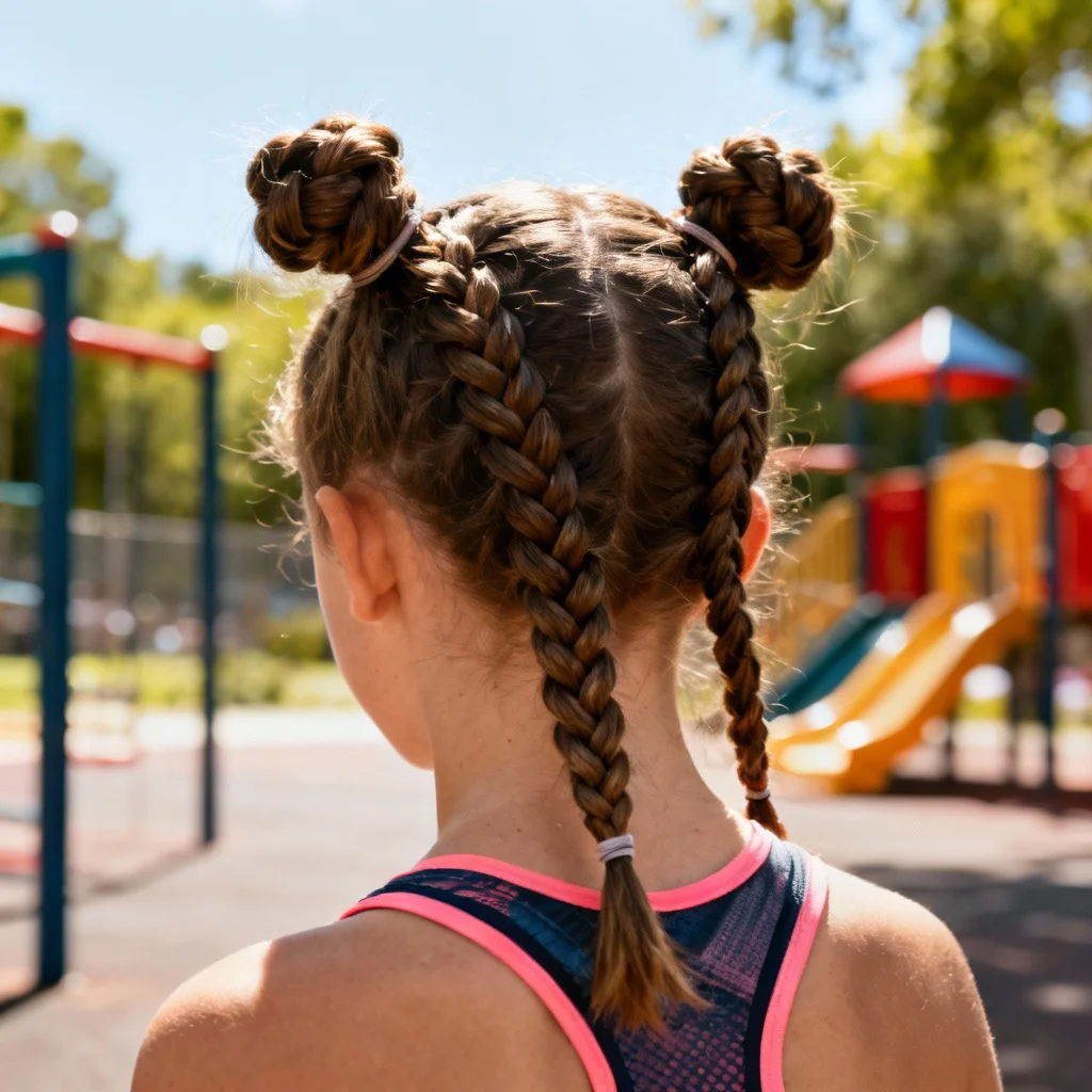 Braided Hairstyles For Girls - Double Ductch