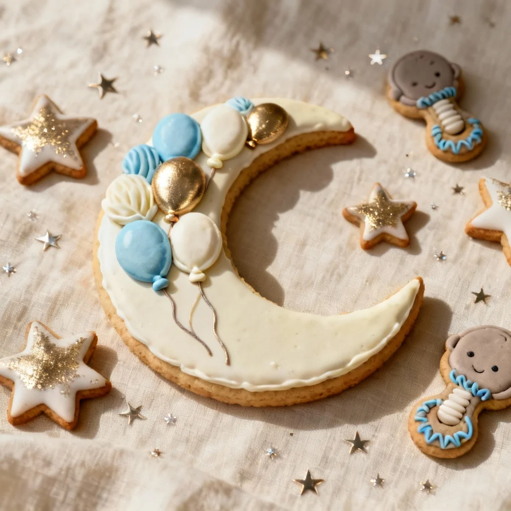 Celestial Moon and Stars Cookie Set