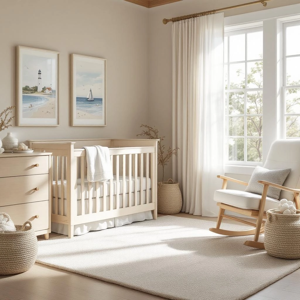 Coastal Colors Serene & Timeless Nursery Room Idea For Boys