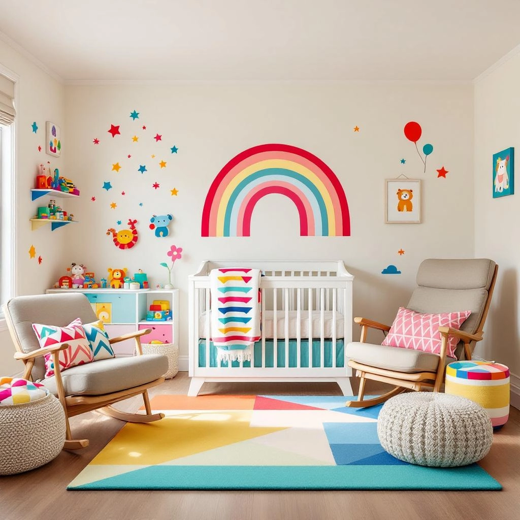 Colorful & Cute Playful Energy Nursery Room Ideas for boys