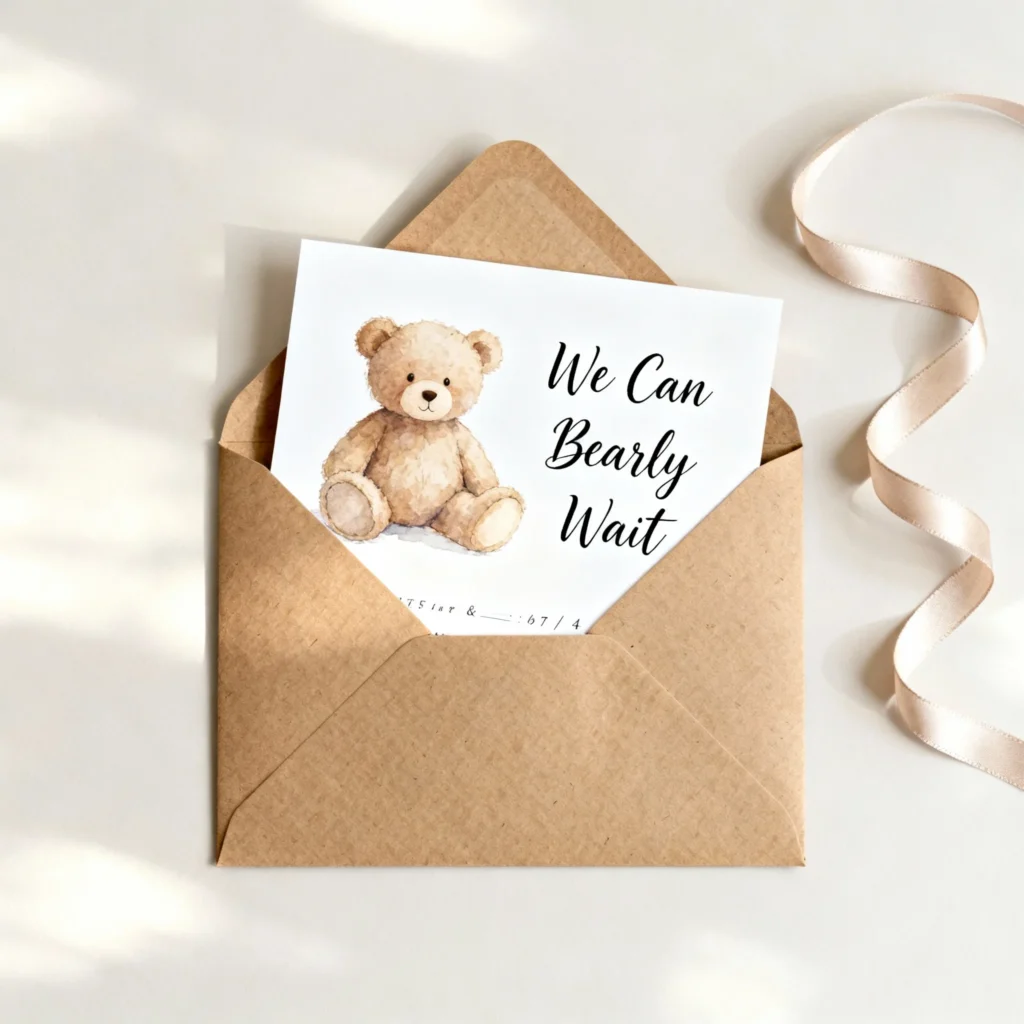 Custom Teddy Bear Invitations