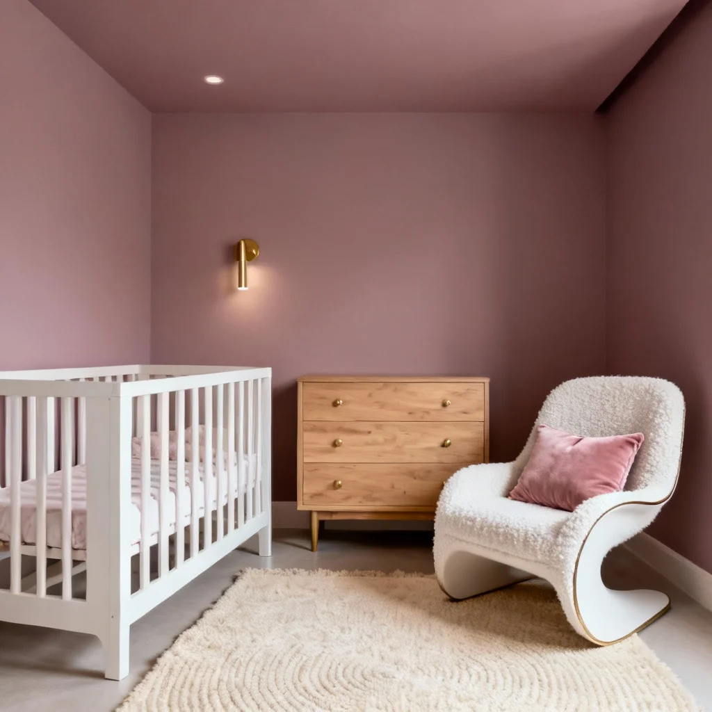 Dusty Rose with Boucle Textures