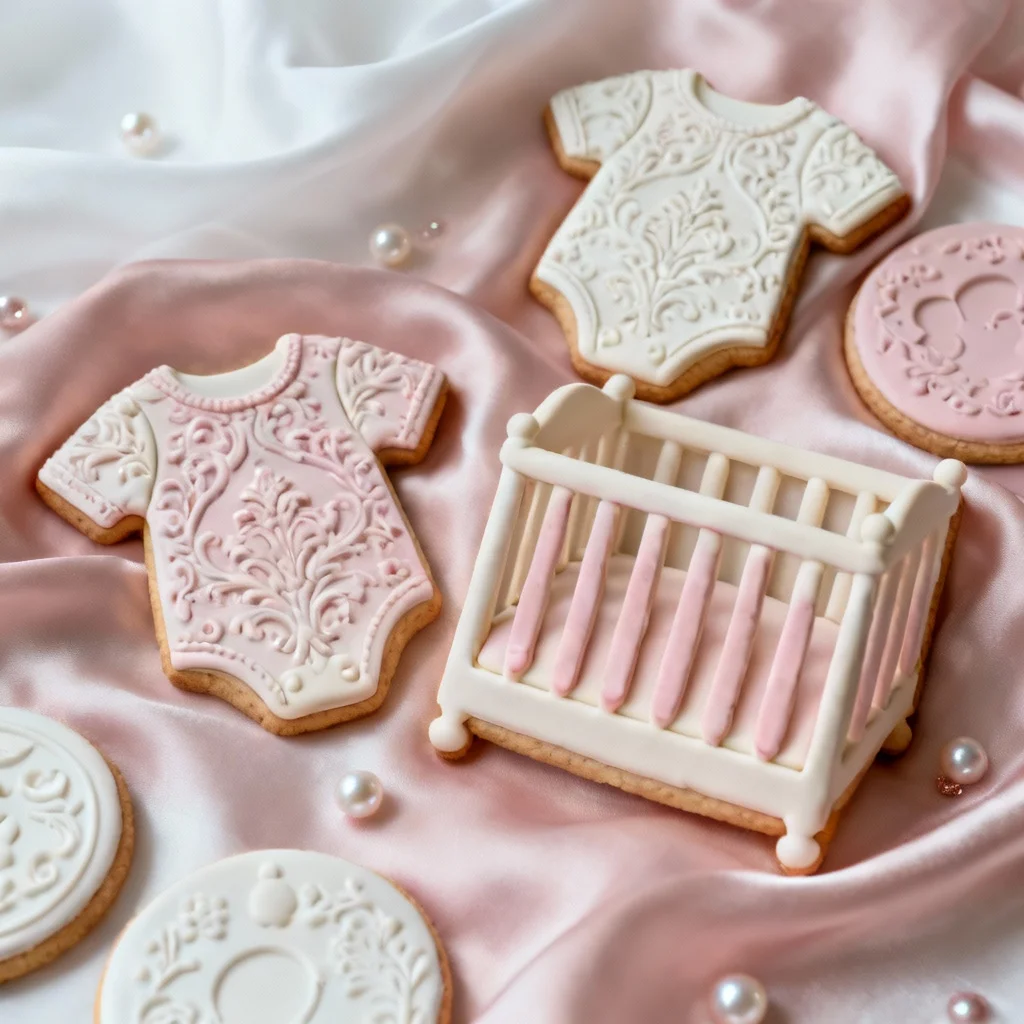 Embossed Onesie and Crib Set