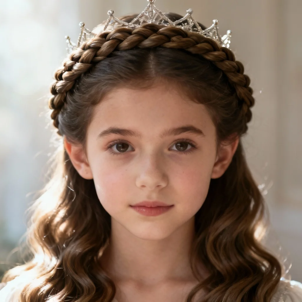  Half-Up Crown Braid