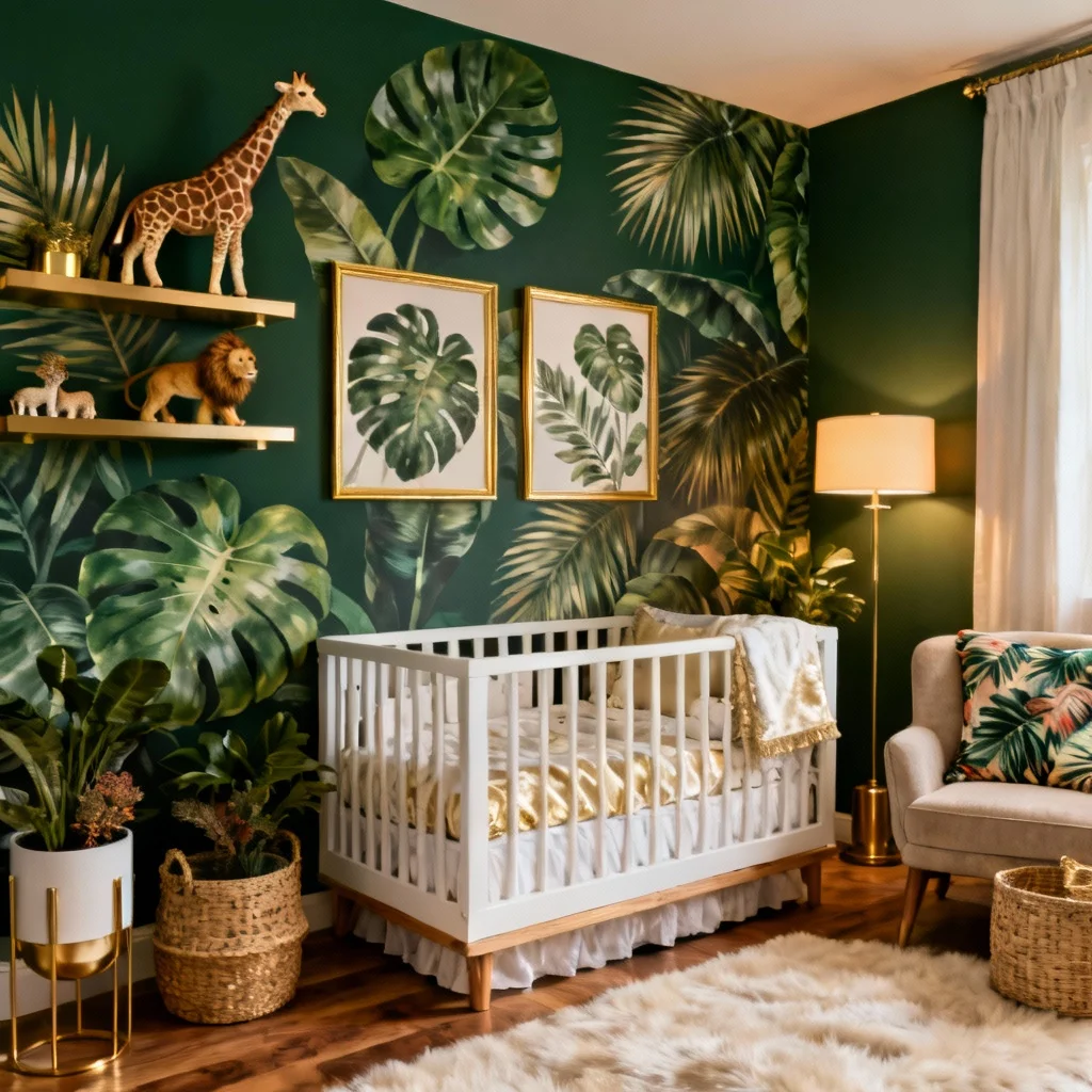 Jungle Glam Wild & Sophisticated Nursery Room Ideas for Boys