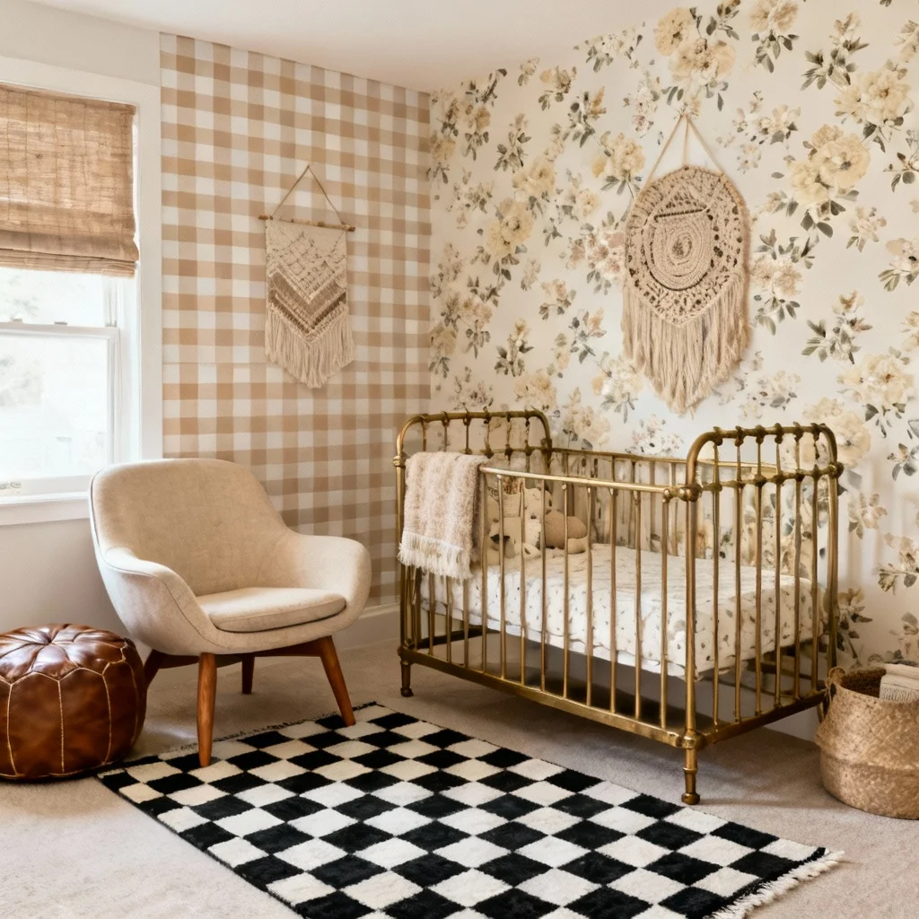 Monochromatic Beige with Mixed Patterns