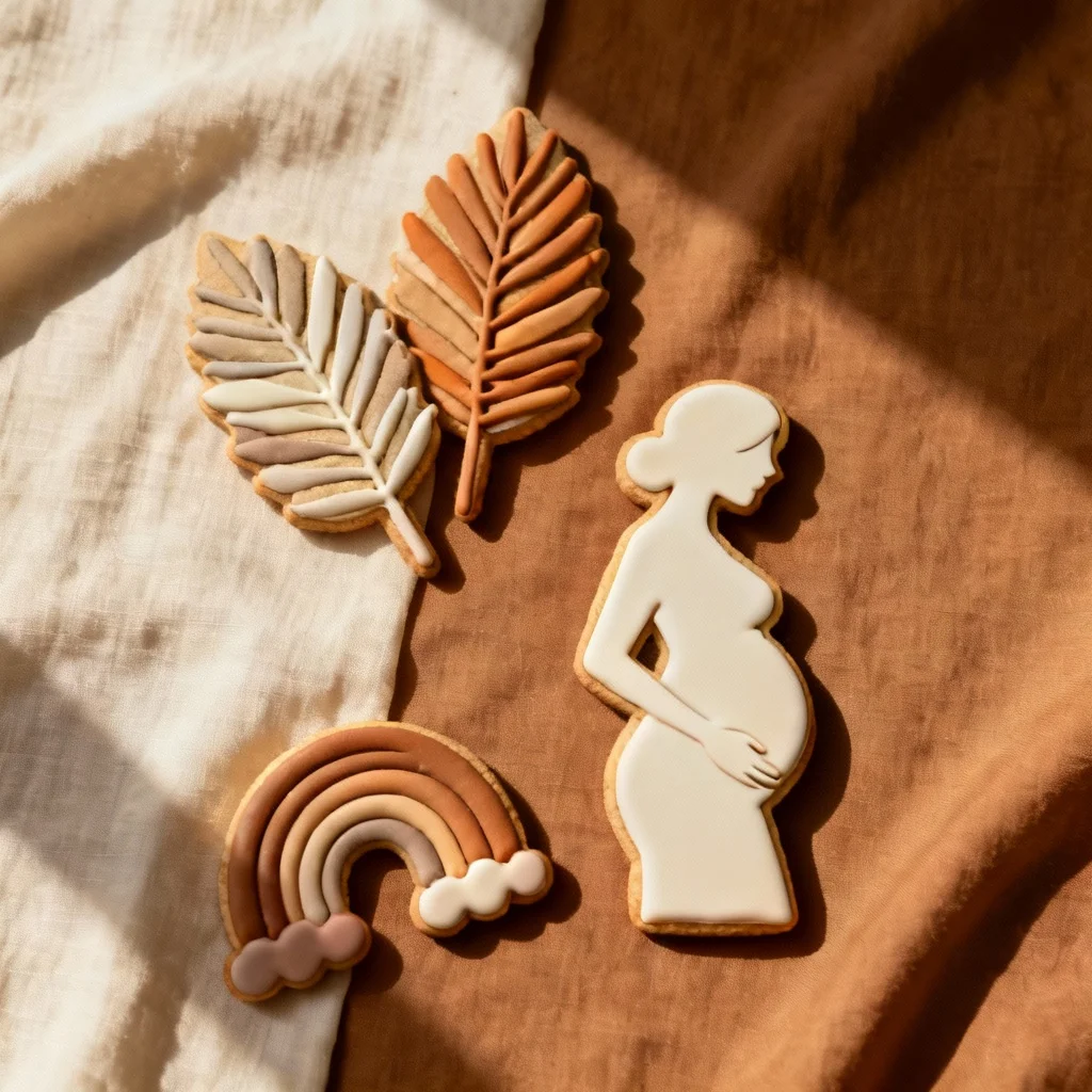 Neutral Caramel Boho Cookie Set