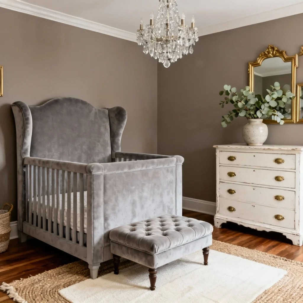 Neutral Nursery Paint Color Benjamin Moore Revere Pewter