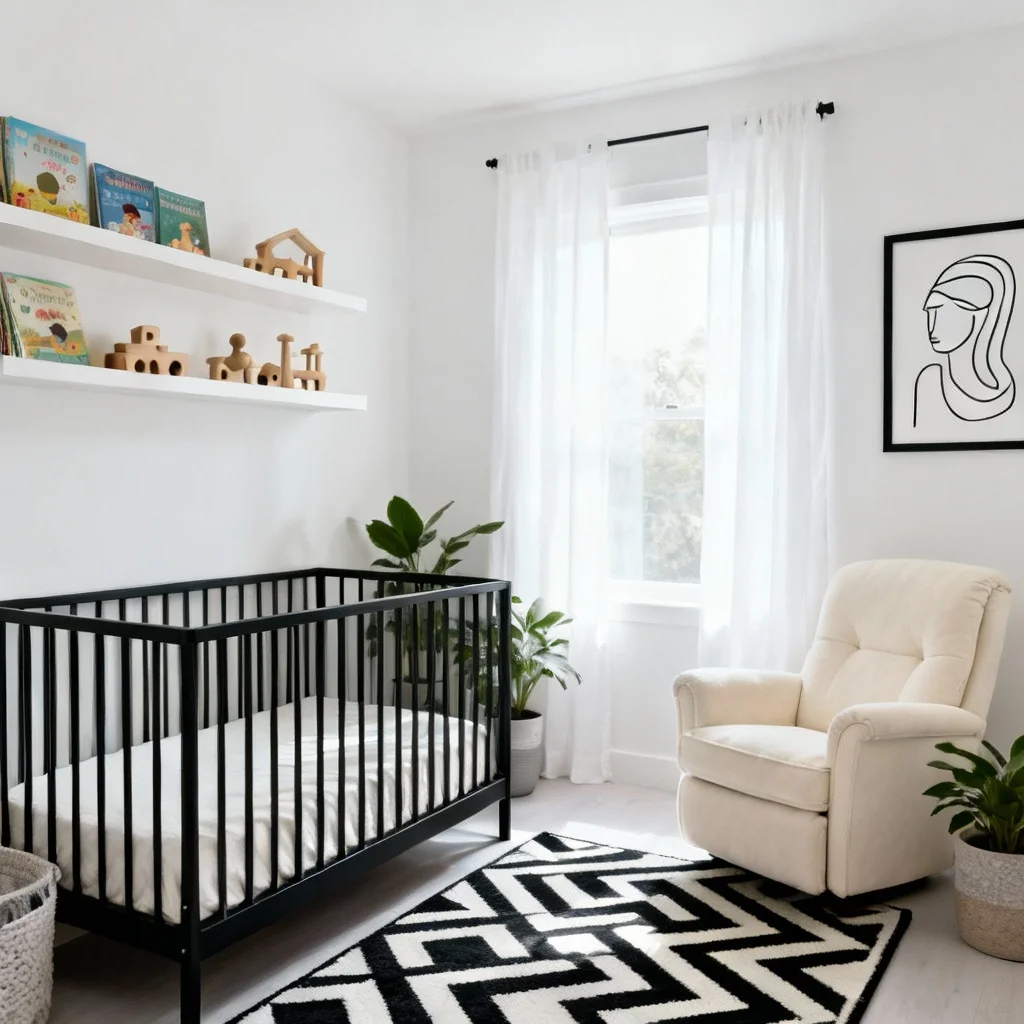 Neutral Nursery Paint Color - Benjamin Moore White Dove