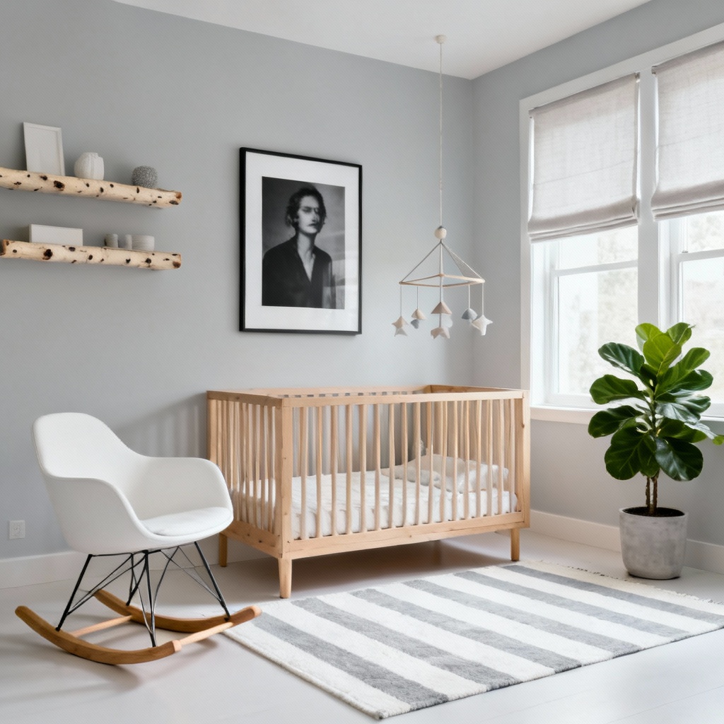 Neutral Nursery Paint Color - Sherwin Williams On the Rocks