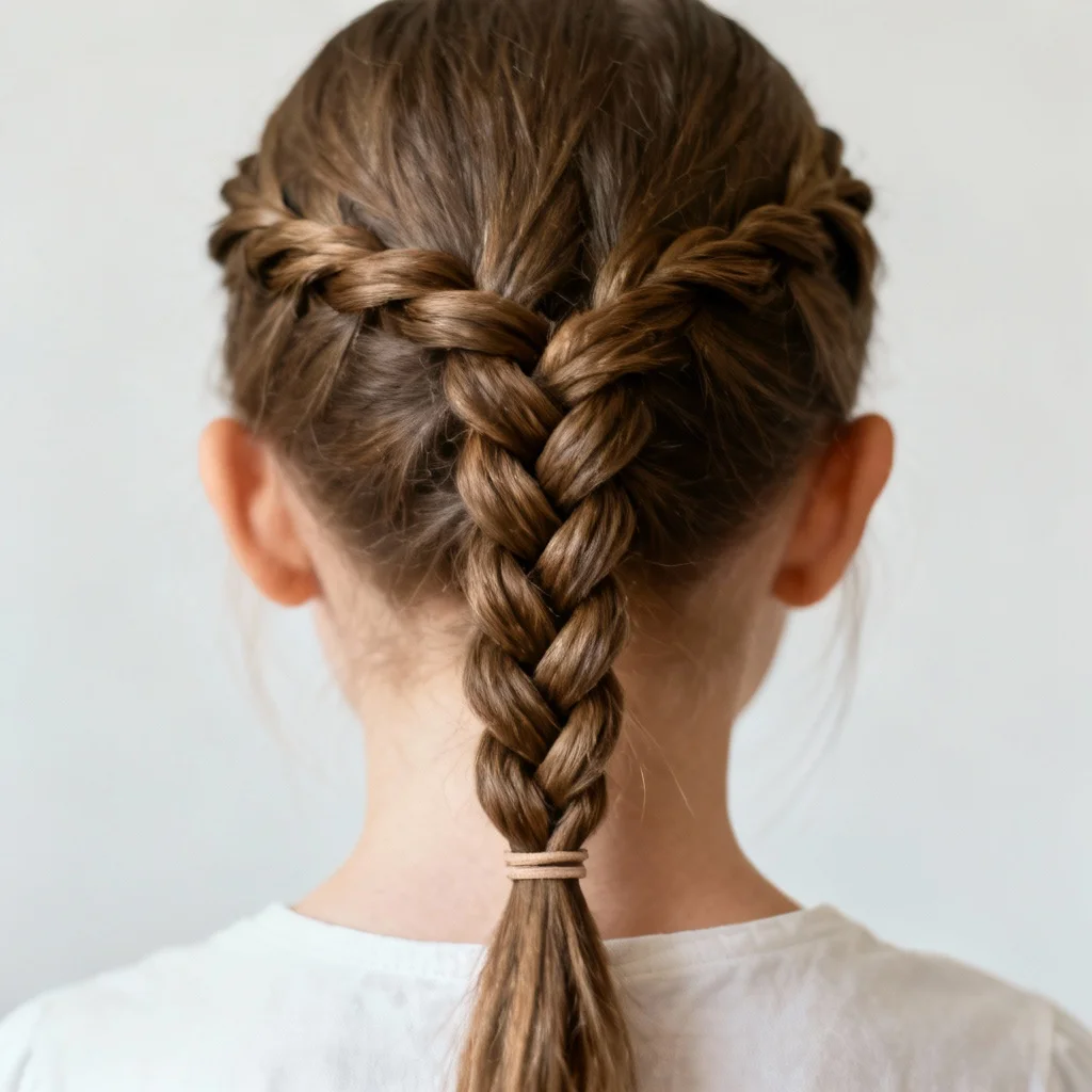 Rope Braid Hairstyle for little girls