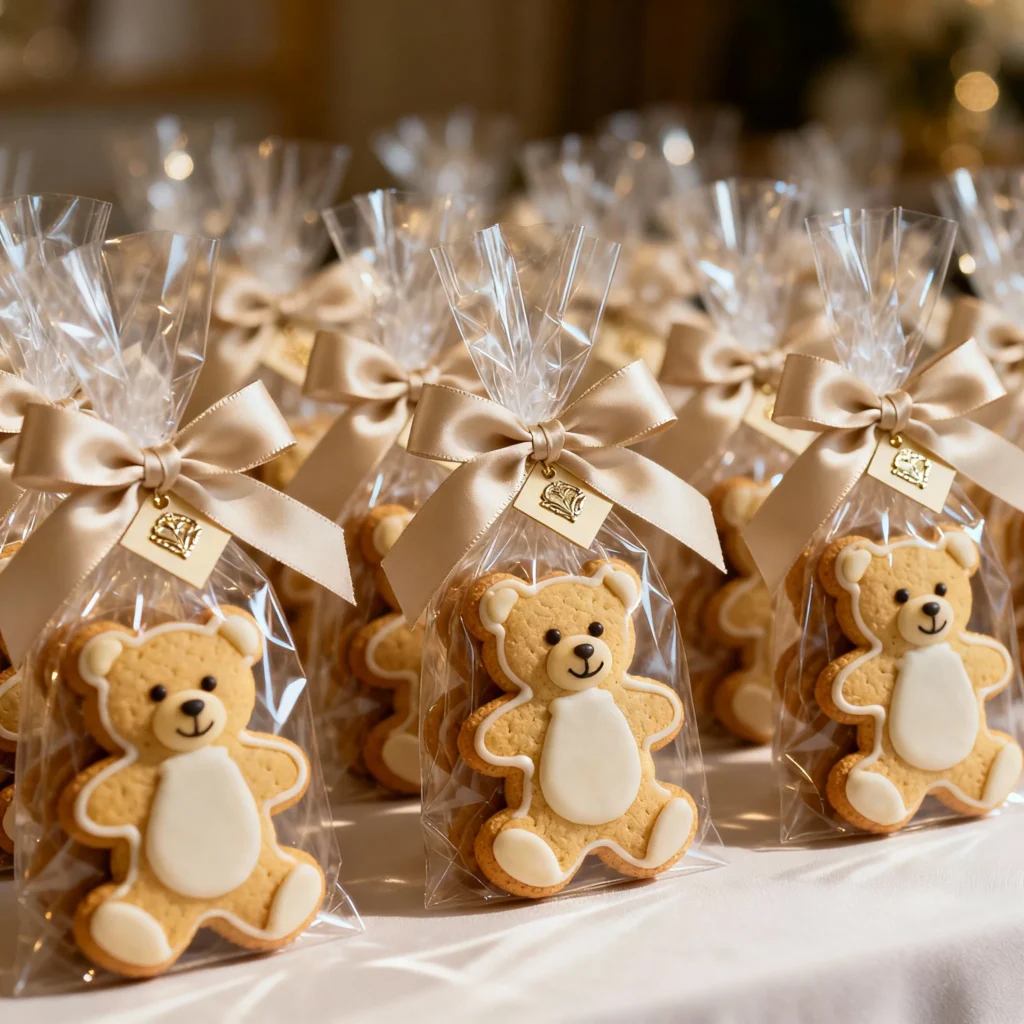 Teddy Bear Cookies in Bags