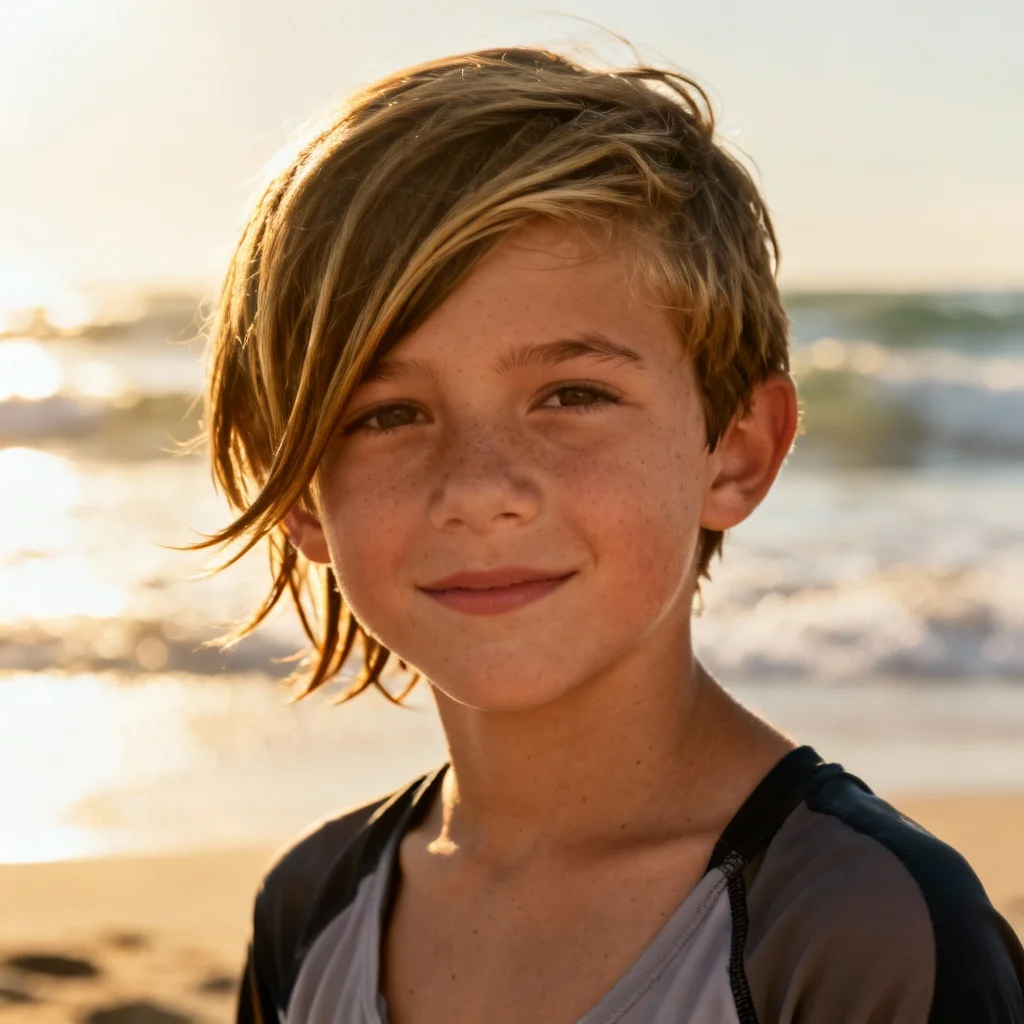 Textured Scissor Cut with Long Fringe