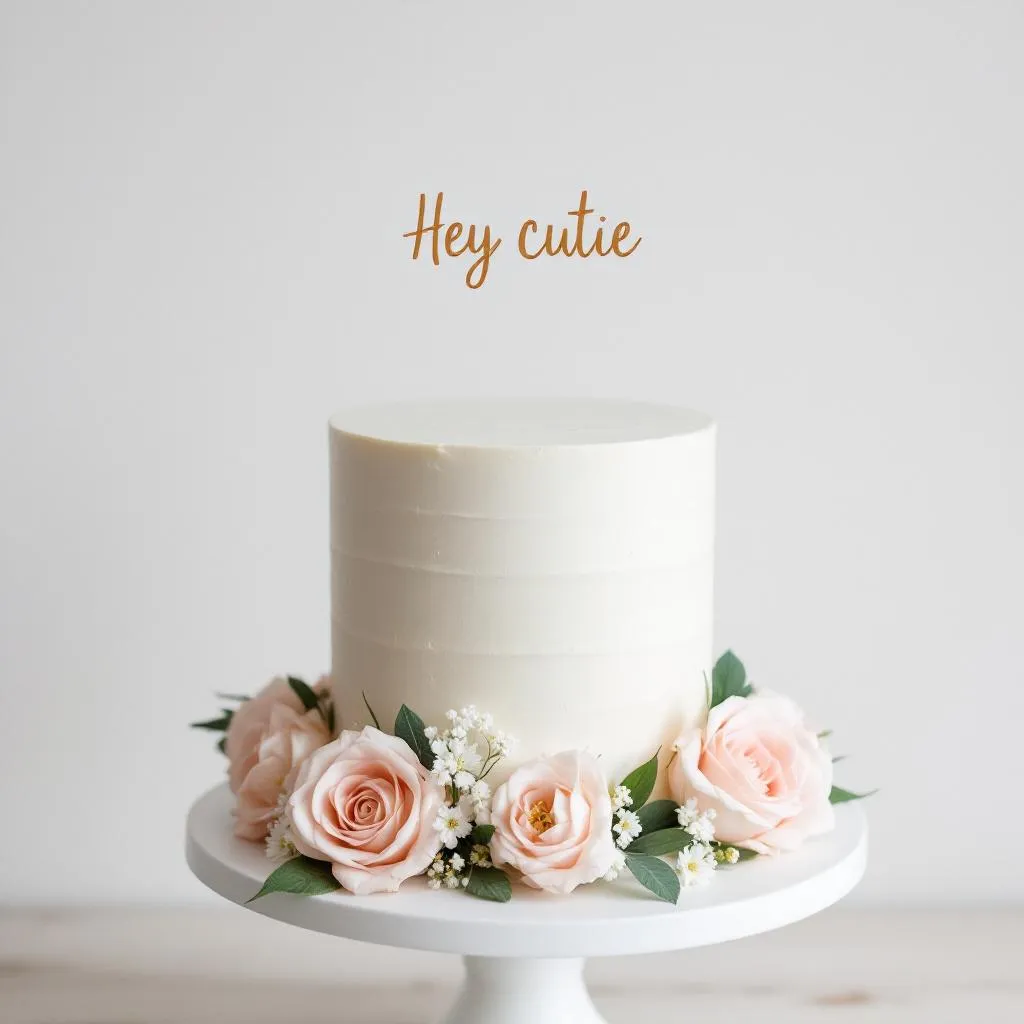 There's a Cutie On The Way Banner & Floral Touch