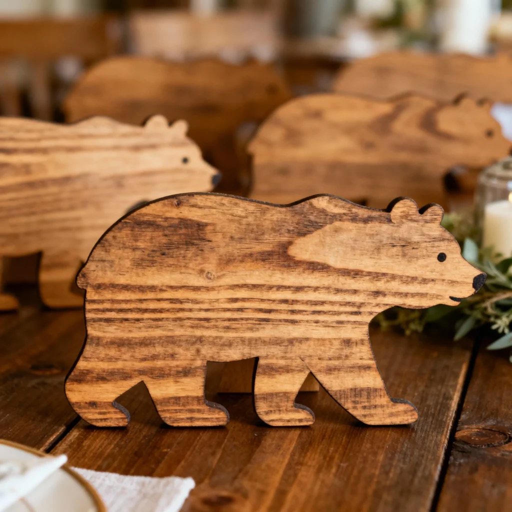 Wooden Bear Cutouts