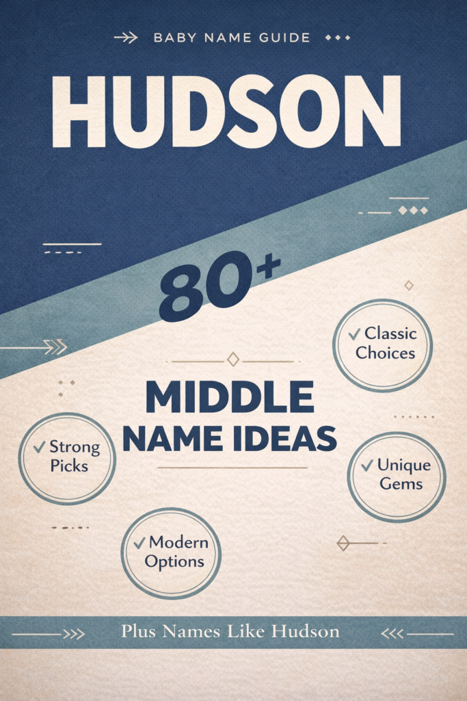 middle names for Hudson
