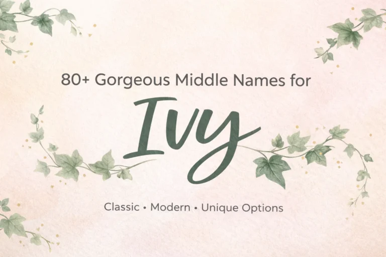 80+ Gorgeous Middle Names for Ivy That Just Make Sense