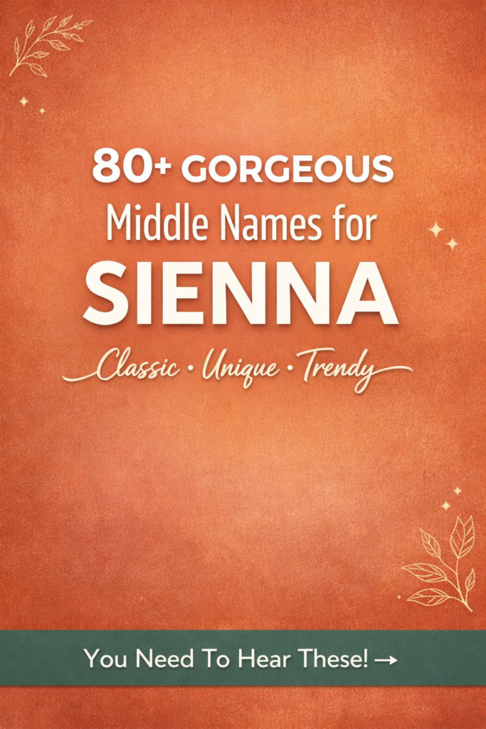middle names for sienna