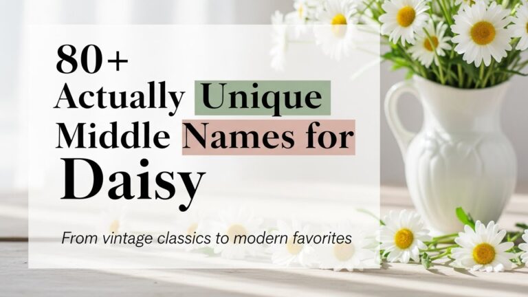 Middle Names for Daisy