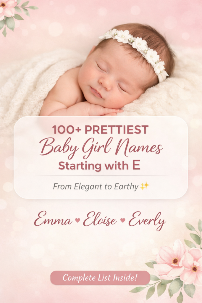Baby Girl Names That Start With E