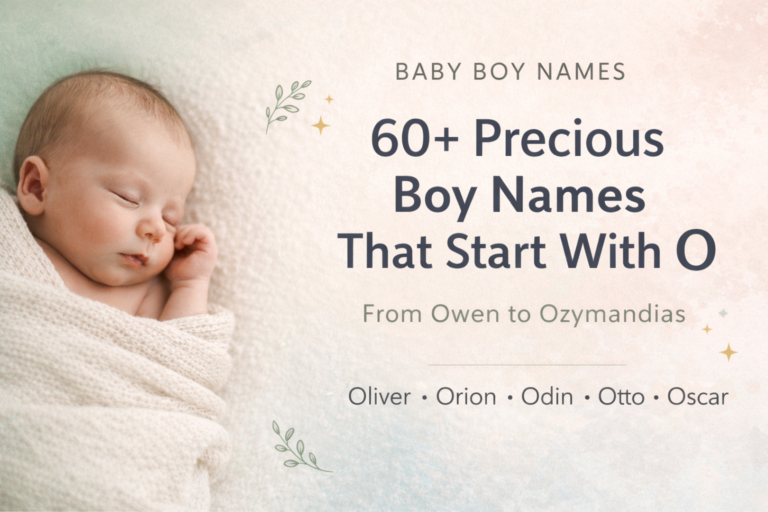 Boy Names That Start With O