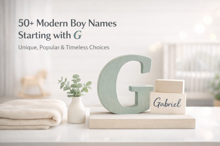 Boy Names That Start with G