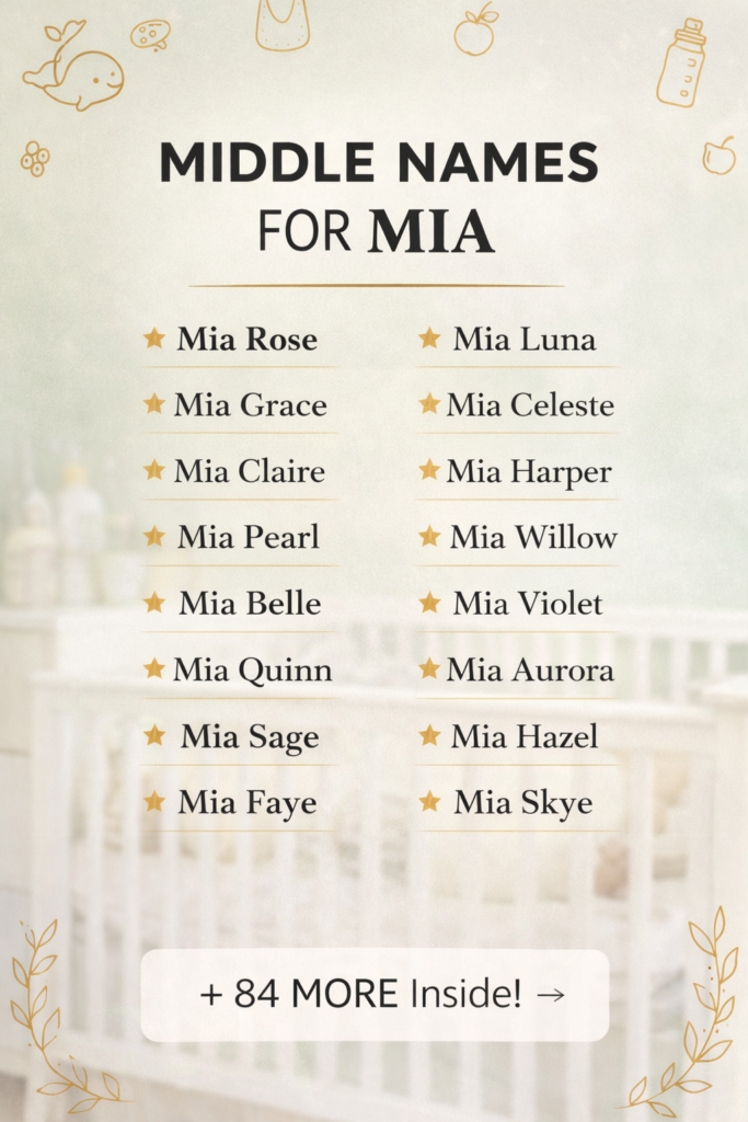Middle Names for Mia