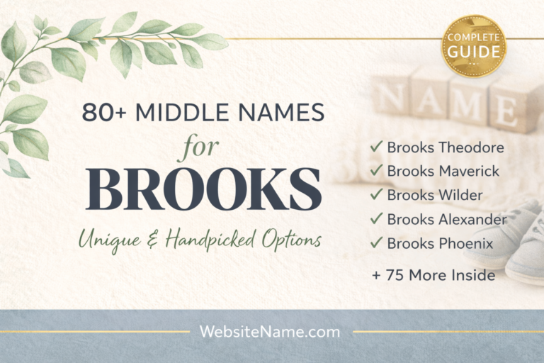 middle names for Brooks