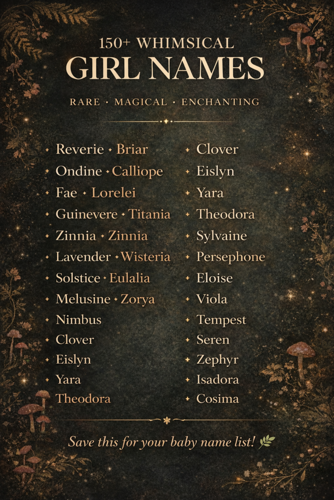 Whimsy Names 150+ Dazzling Whimsical Girl Names You Definitely Haven't Heard (With ...