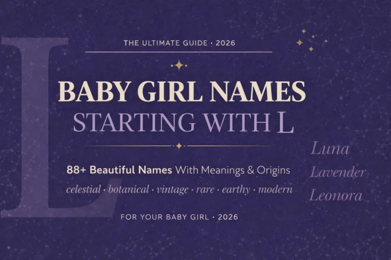Baby Girl Names That Start With L