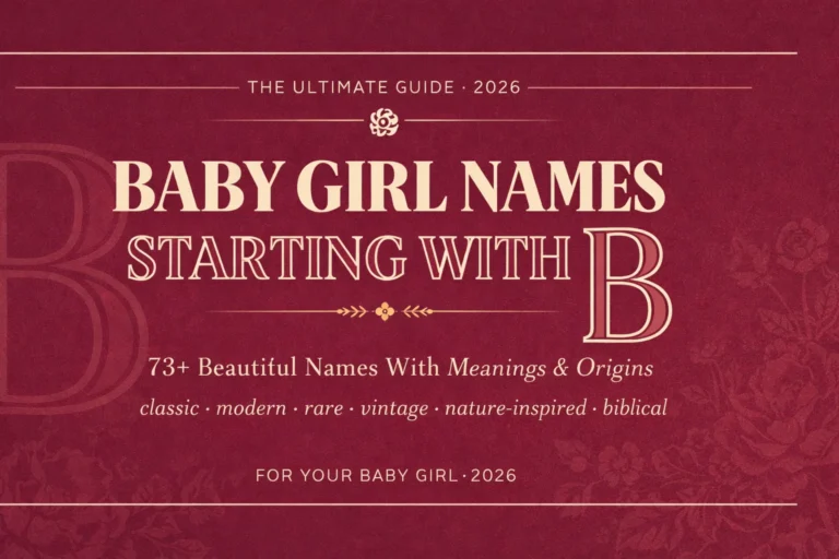 Girl Names That Start With B