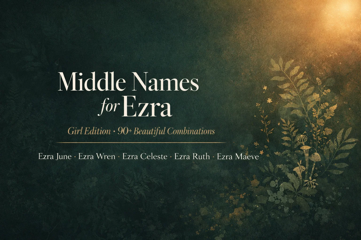 middle name ideas for Ezra girl edition