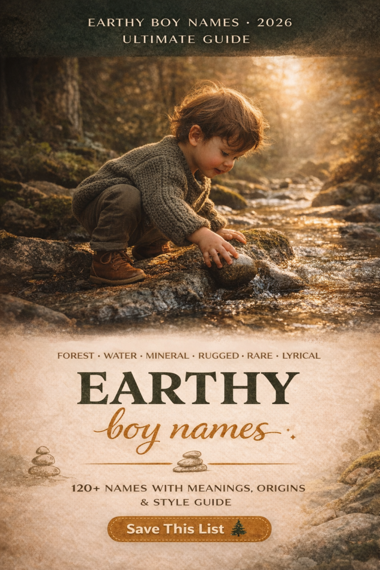earthy boy names