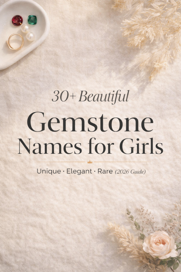 30+ Beautiful Gemstone Names for Girls (With Meanings) — Unique & Elegant Picks for 2026