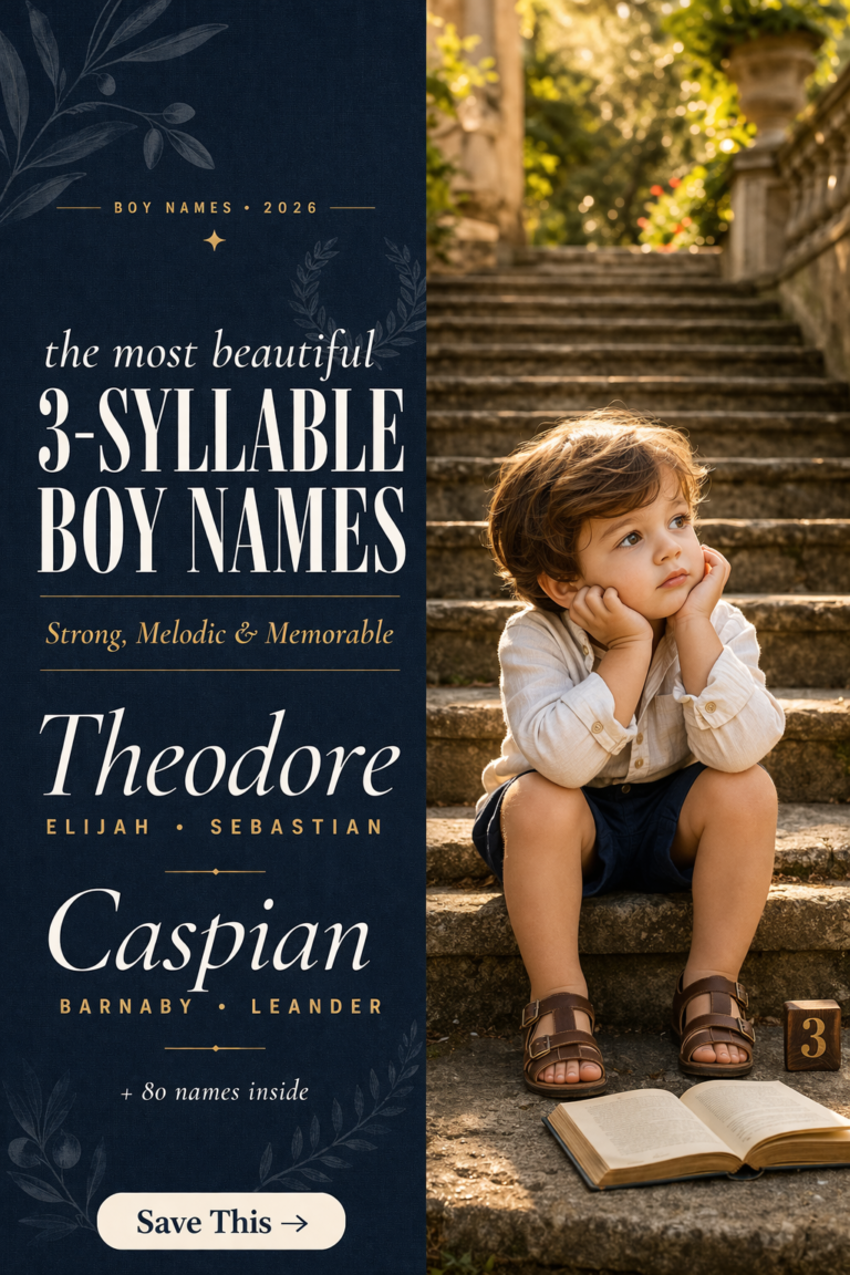 3 Syllable Boy Names
